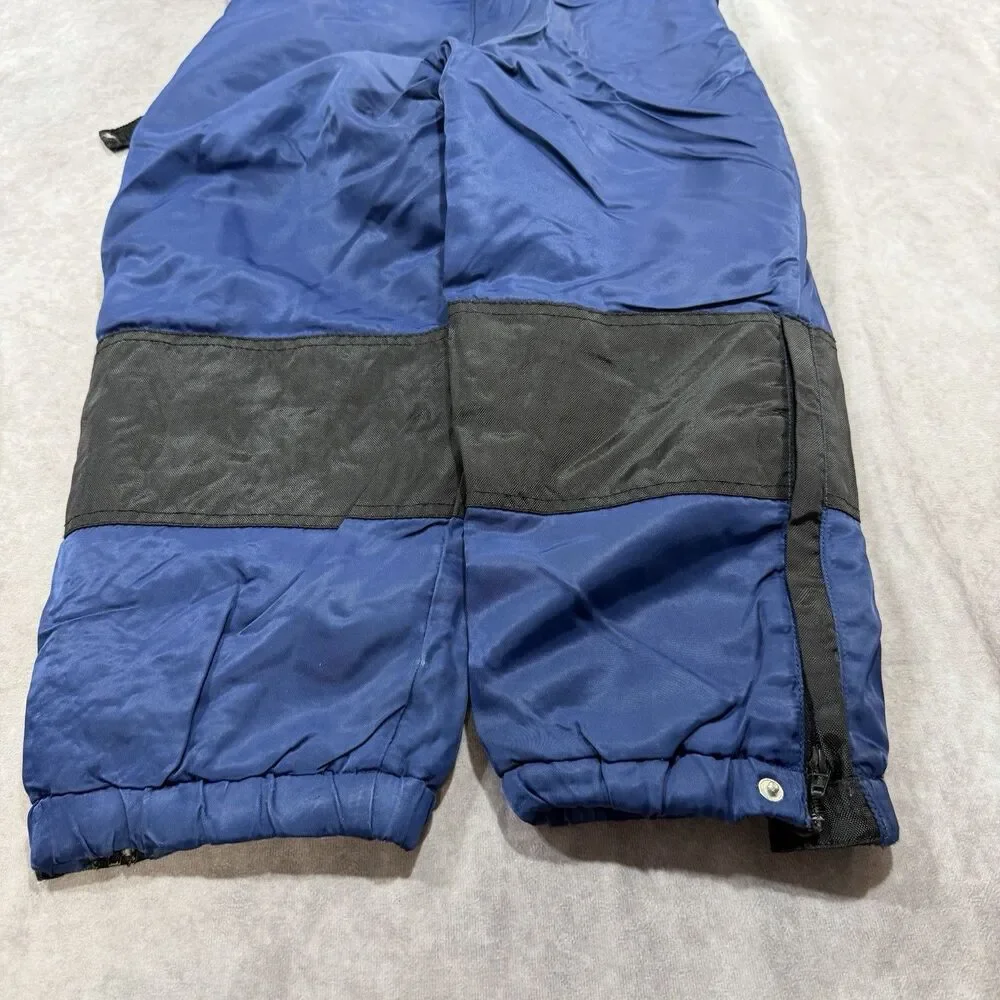 Vintage Polo Sport Snowsuit Size 4T Blue Ralph Lauren Puffer Zip Up Belted